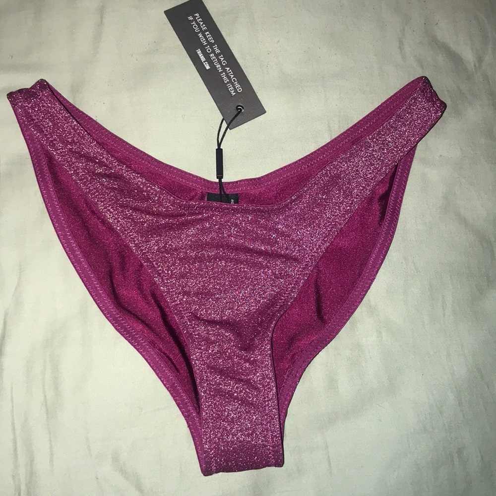 Triangl Mica Grape Sparkle Bikini Bottoms NWT